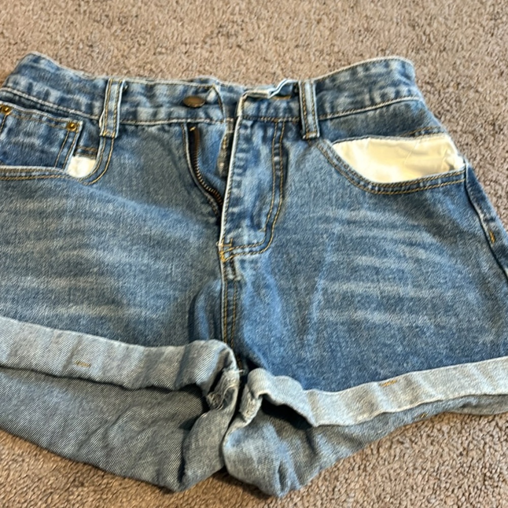 denim shorts